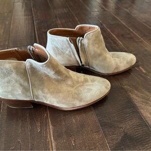 Women’s Tan Suede Ankle Boots